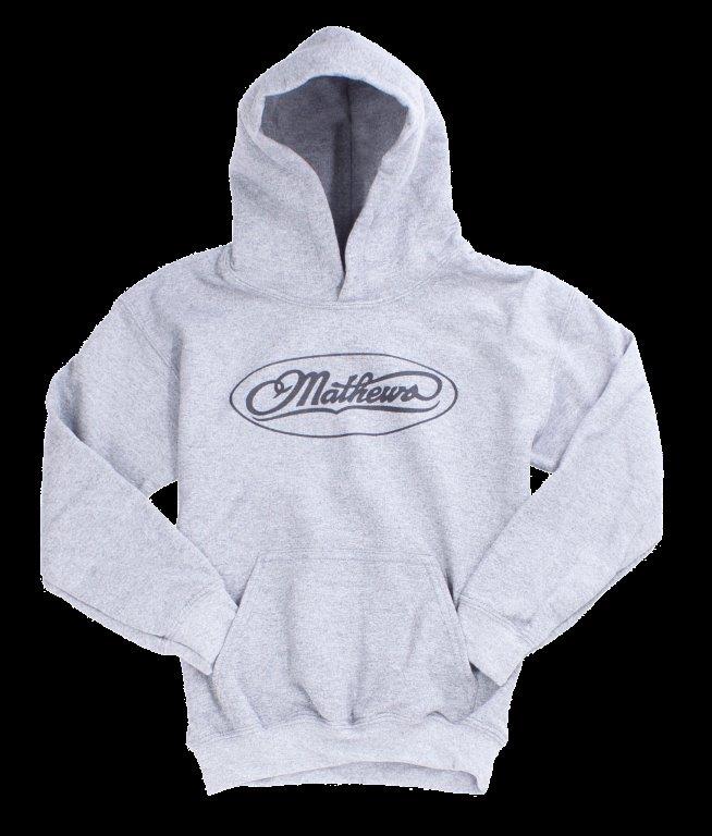 Archery Apparel Mathews Archery Sweatshirt MATHEWS Hoodie Youth Grey