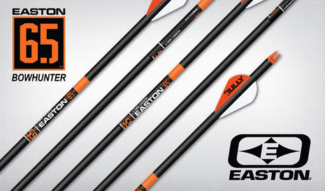 EASTON ARROW 6.5  BOWHUNTER (.006) 2" VANES 500 (6)
